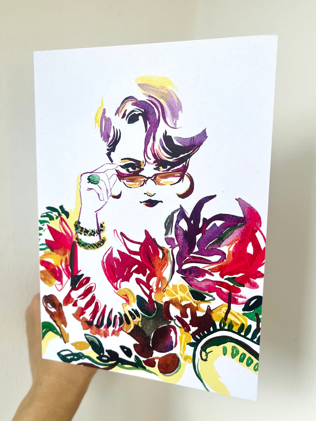 Miranda Freesia A5 Card
